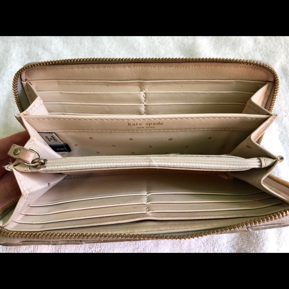 Silver Quilted Kate Spade Wallet